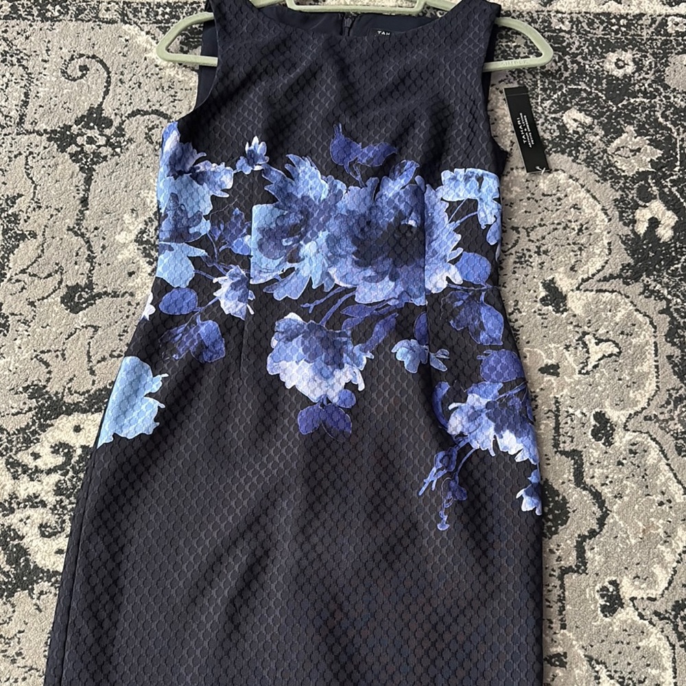 Tahari Blue Floral Women's Dress - Picture 3 of 5